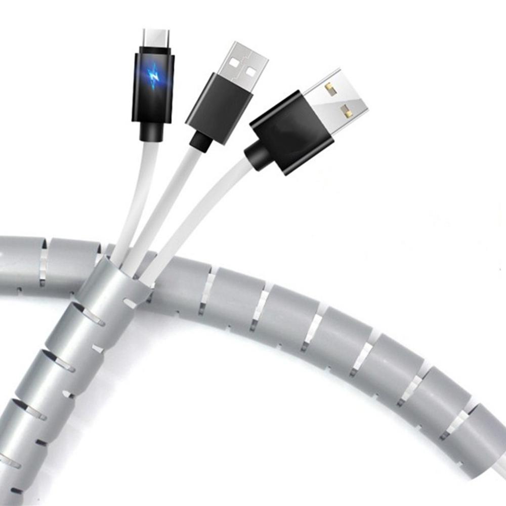 Suyo Cable Organizer Flexible Tube Penggulung Kabel Kawat Bungkus Pelindung Kabel