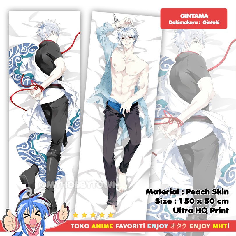 Sarung Bantal Anime Dakimakura Gintama : Sakata Gintoki