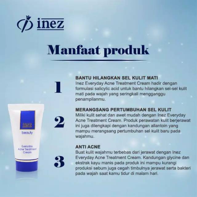 ❤️GROSIR❤️ INEZ Everyday Acne Treatment Cream