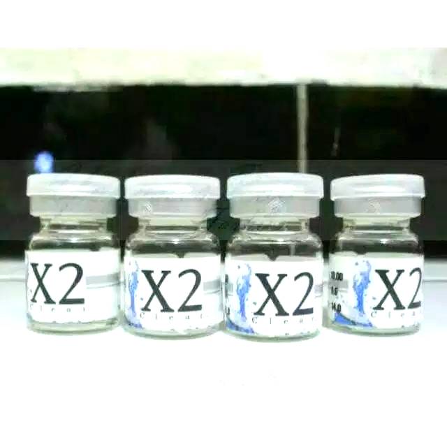 Softlens contact lens Minus X2 clear bening transparant