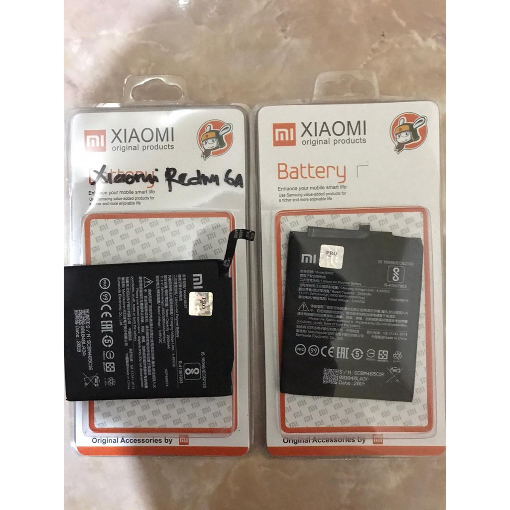 BATERAI XIAOMI REDMI 6 / 6A / 6 PRO / BN 37 / BN37 ORIGINAL