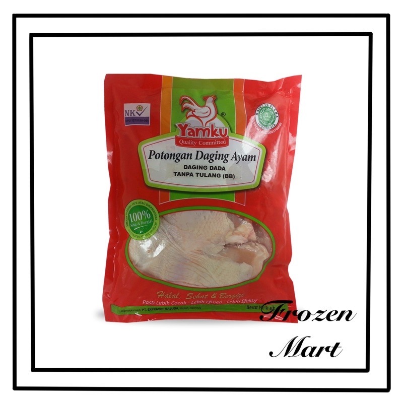 

Yamku BB Boneless Breast / Dada Tanpa Tulang 1kg