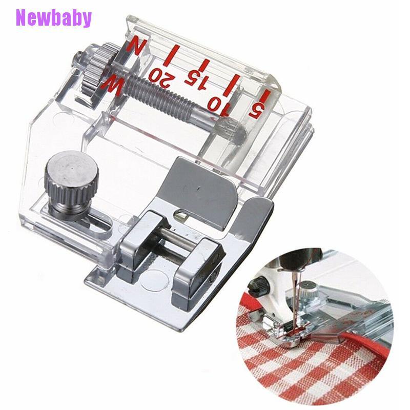 (Newbaby) Bias Binder Foot Snap-on Adjustable Untuk Mesin Jahit