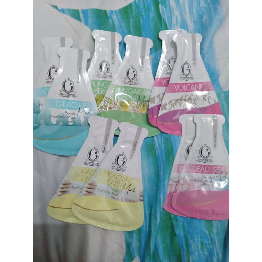 (MANYTHING) [BPOM] MADAME GIE BEAUTY MUD ICING MASK / MASKER LUMPUR MADAME GIE / PEEL OFF MASK