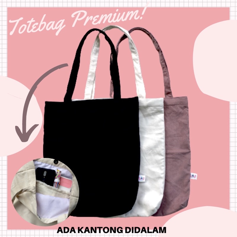 Totebag Corduroy Aryanti Premium Tas Kuliah Model Perekat Magnet