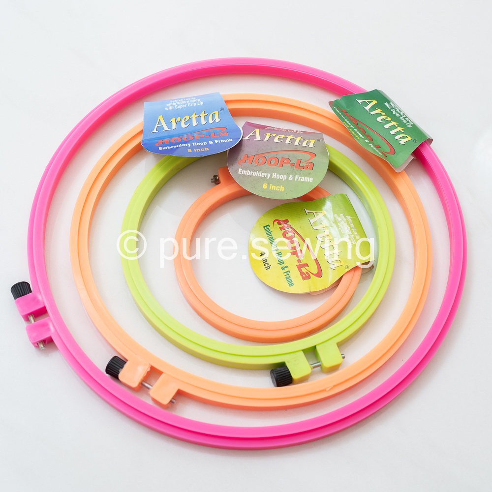 Embroidery Hoop / Pembidang / Pemidangan Plastik / Pemidangan / Pidangan Sulam Berbagai Ukuran Alat Jahit