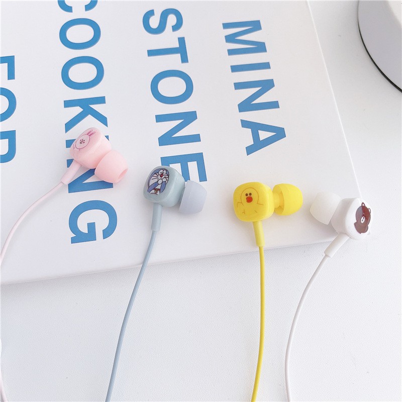 Headset Earphone In-Ear Kabel 3.5mm Dengan Mic Untuk Smartphone / Laptop
