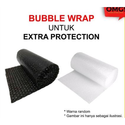 Ekstra Plastik Bubble (Bubble Wrap) Untuk Packing Tambahan