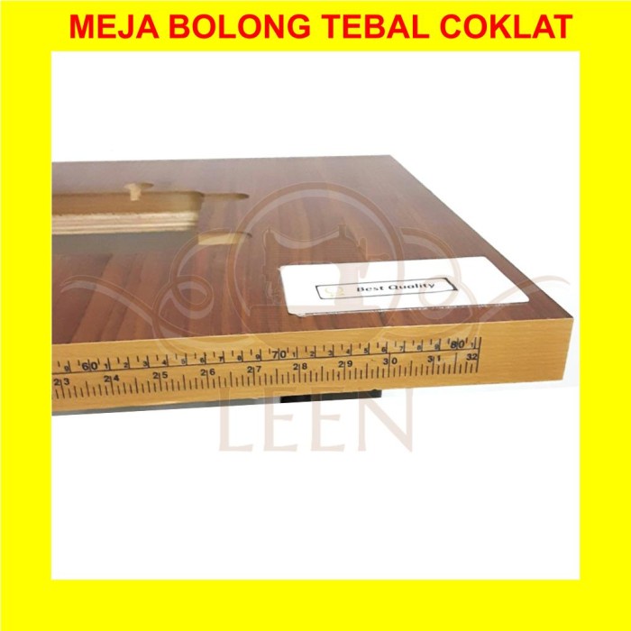 Meja Singer TEBAL Coklat / Putih Mesin Jahit Butterfly Tradisional Hitam LEEN