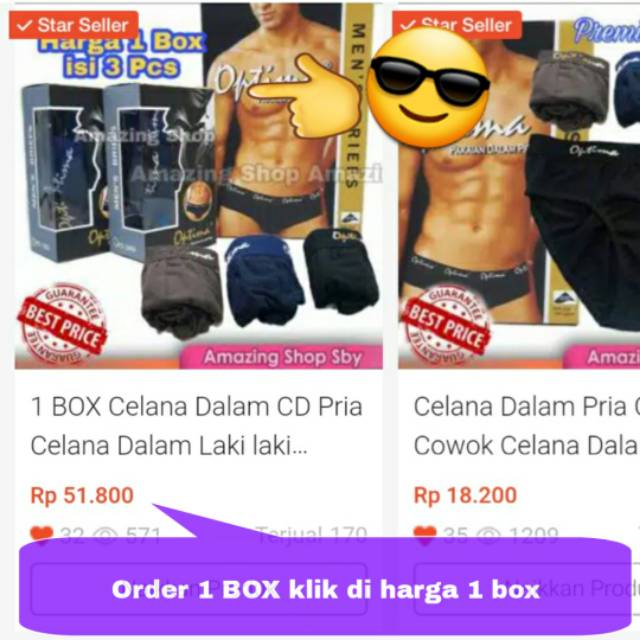 Celana Dalam Pria Optima Premium Quality Katun Nyaman