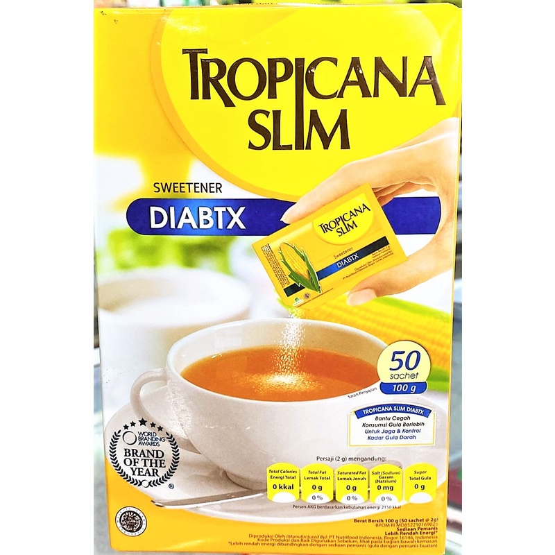 

Tropicana Slim Gula Diabtx (50 sct) 125gr