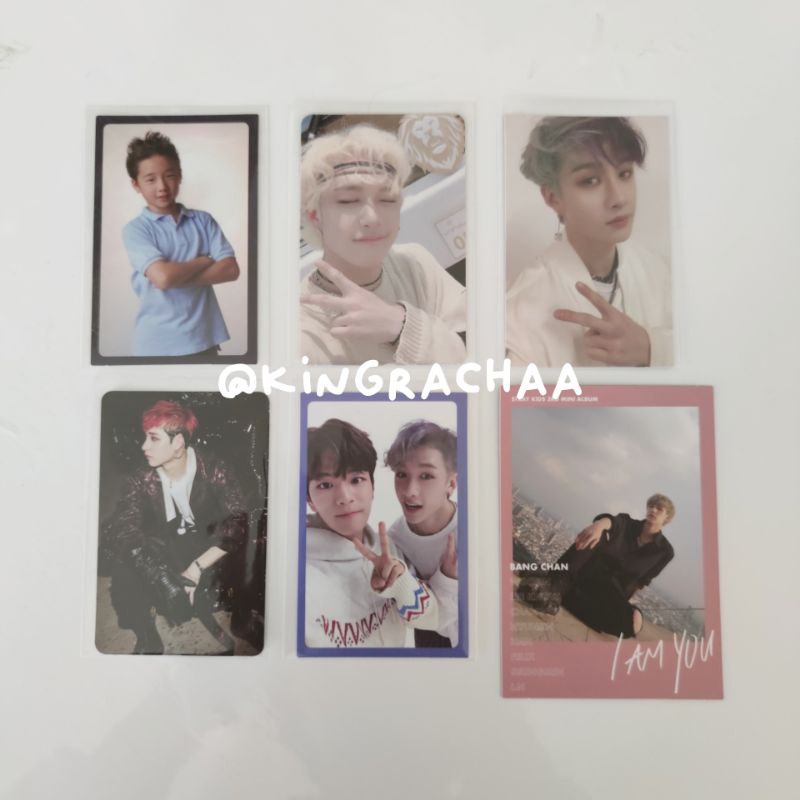 Stray Kids PC Photocard Bangchan IMY Childhood Yellow Wood Go Live In Life Chanmin Unit
