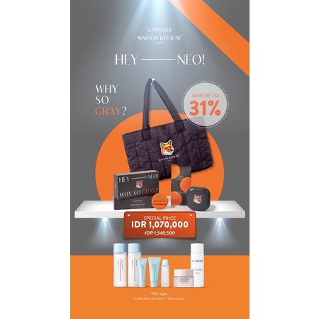 LANEIGE x MAISON KITSUNE season II PAKET neo cushion 21N 23N Matte ORIGINAL