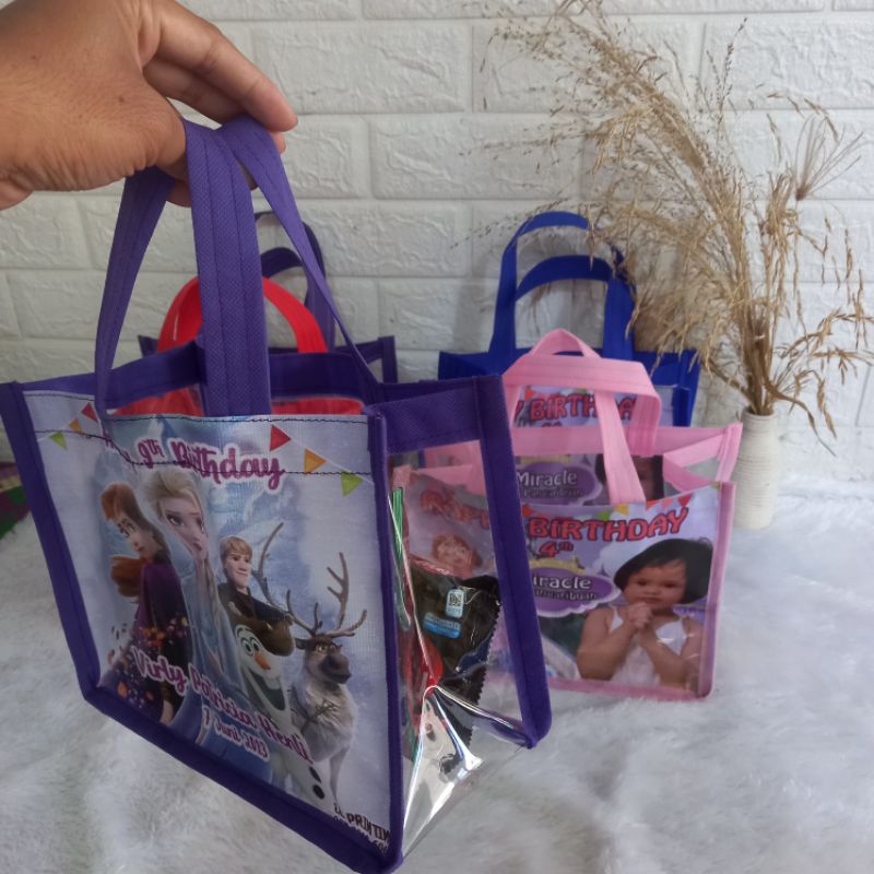 Tas ultah anak Mika Custom