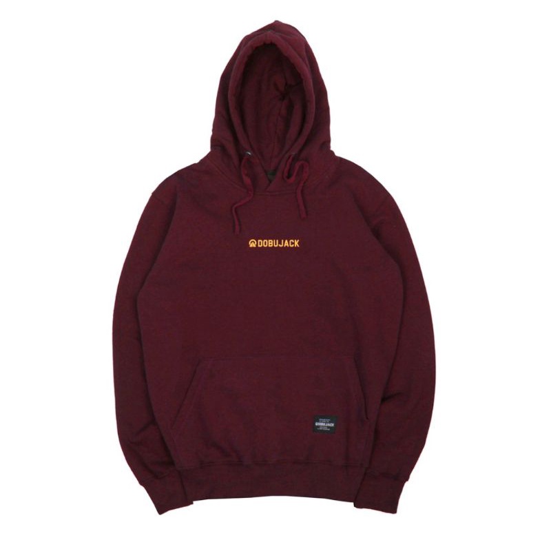 DOBUJACK Hoodie Little Logo Maroon Black