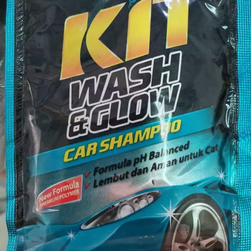 Kit Wash &amp; Glow Car Sachet 30Ml Shampoo Cuci Mobil Motor Kendaraan Perawatan Bersih Kilap Cemerlang