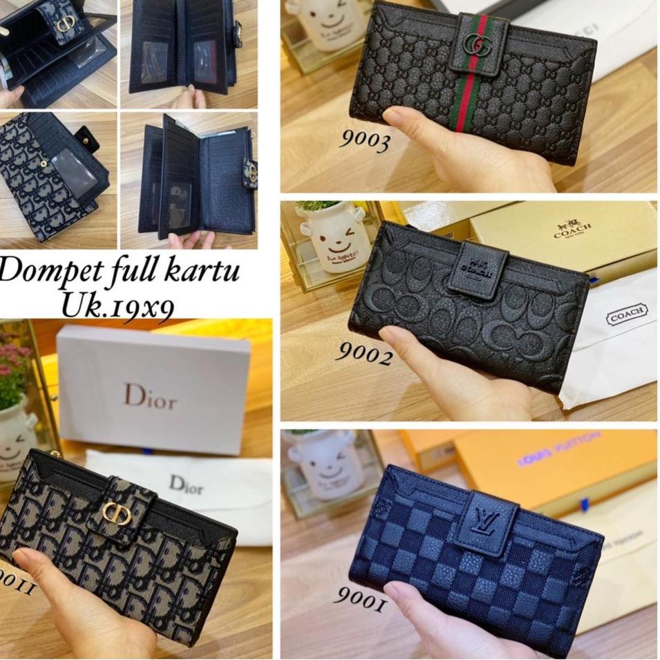 Barang Pilihan.. DOMPET COACH EMBOSS ( KUALITAS PREMIUM ) ADA BOX DOMPET LIDAH PANJANG IMPOR CV L1