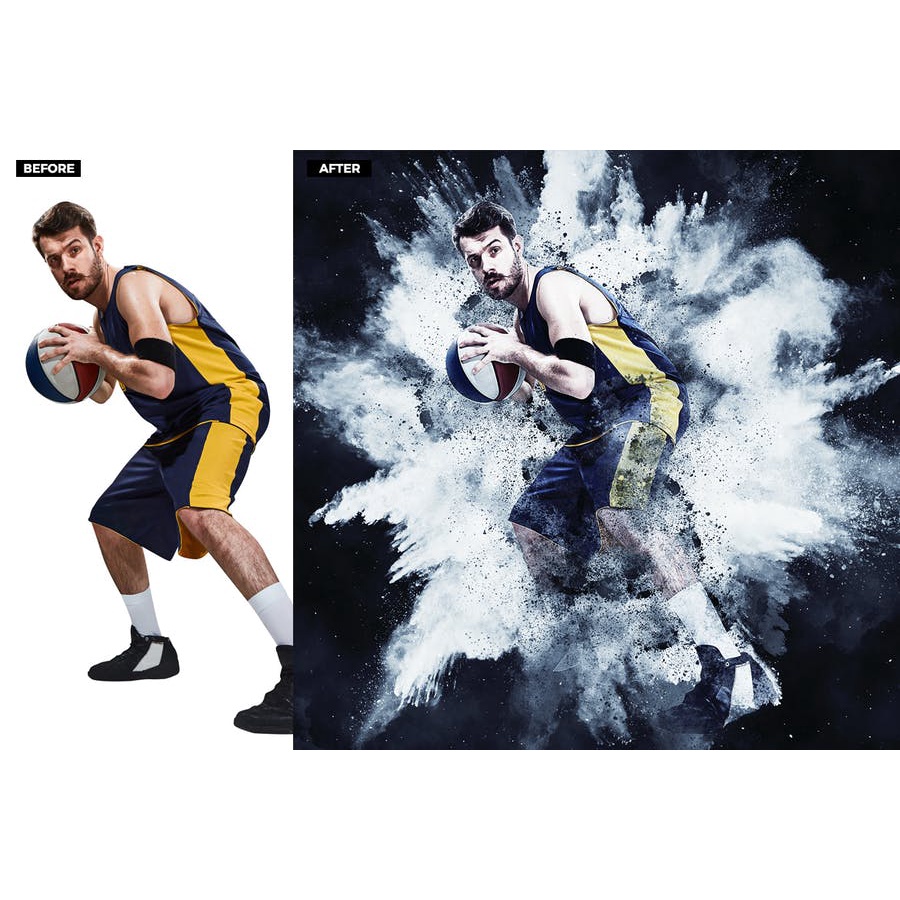 Powder Explosion - Photoshop Action