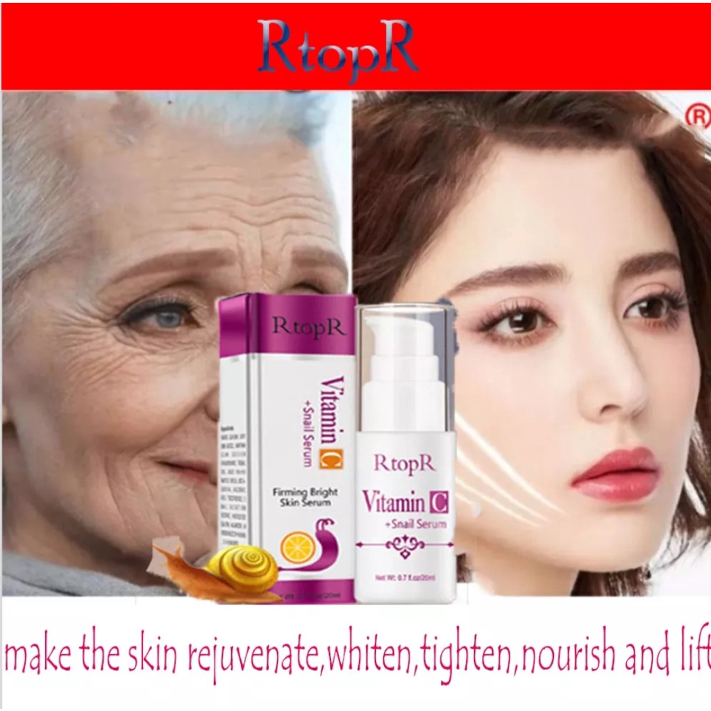 ORI RtopR Serum Vitamin C Bekicot/Serum Bekicot Vitamin C/Serum Perbaikan Kolagen/Serum Anti Penuaan
