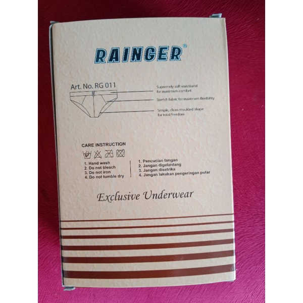 ISI 3PCS Celana dalam pria rainger 011 / Celana dalam cowo TOKO KL