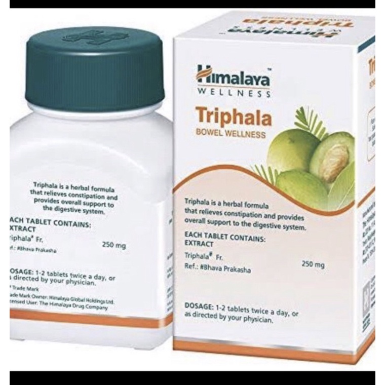 Himalaya Triphala Herbal Obat Sembelit Herbal -sistem Pencernaan Kuat 60 tab