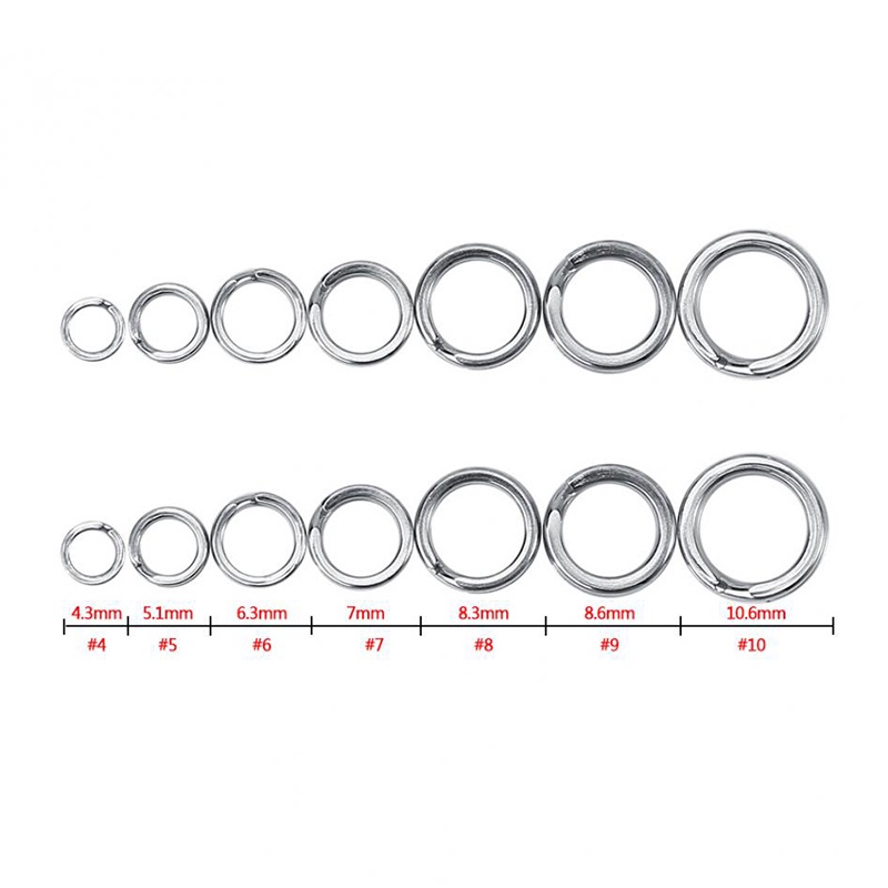 1 Pcs Lot Stainless Steel Split Ring Connecting Ring Lure