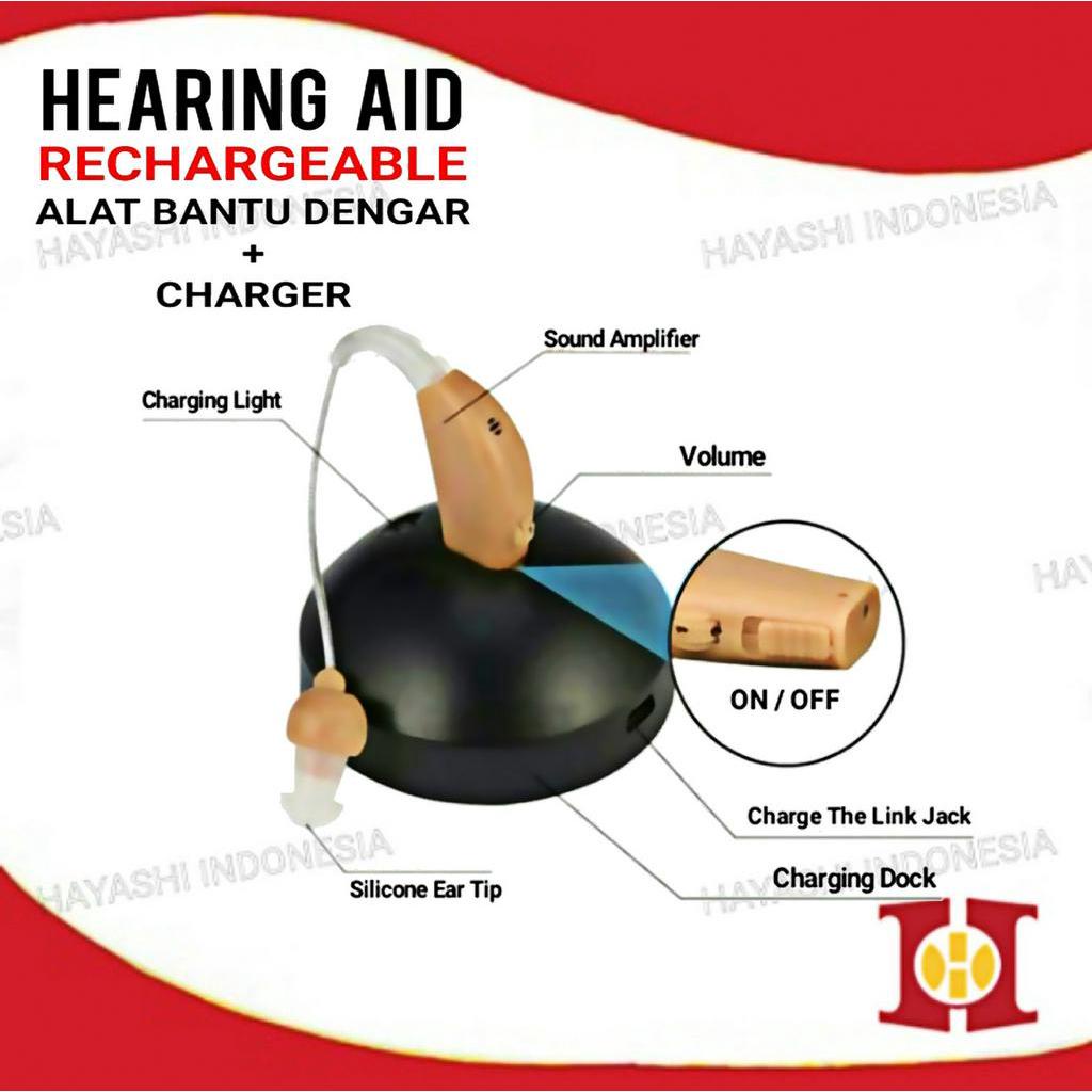 Alat Bantu Dengar Bisa di Cas Rechargeable Hearing Aid