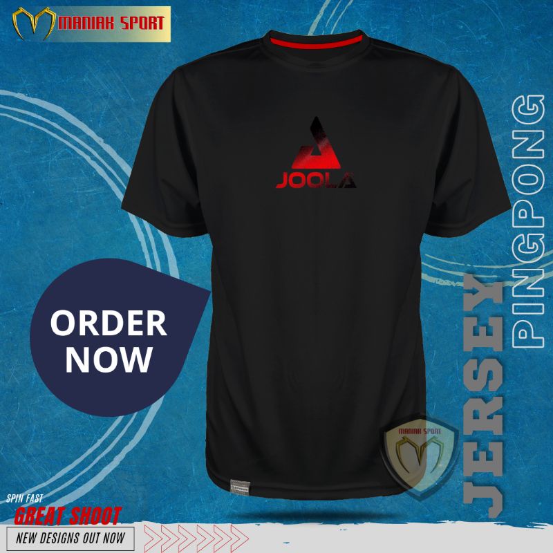 KPJH01 - KAOS PINGPONG BAJU TENIS MEJA JOOLA PREMIUM SABLON DTF TERBARU