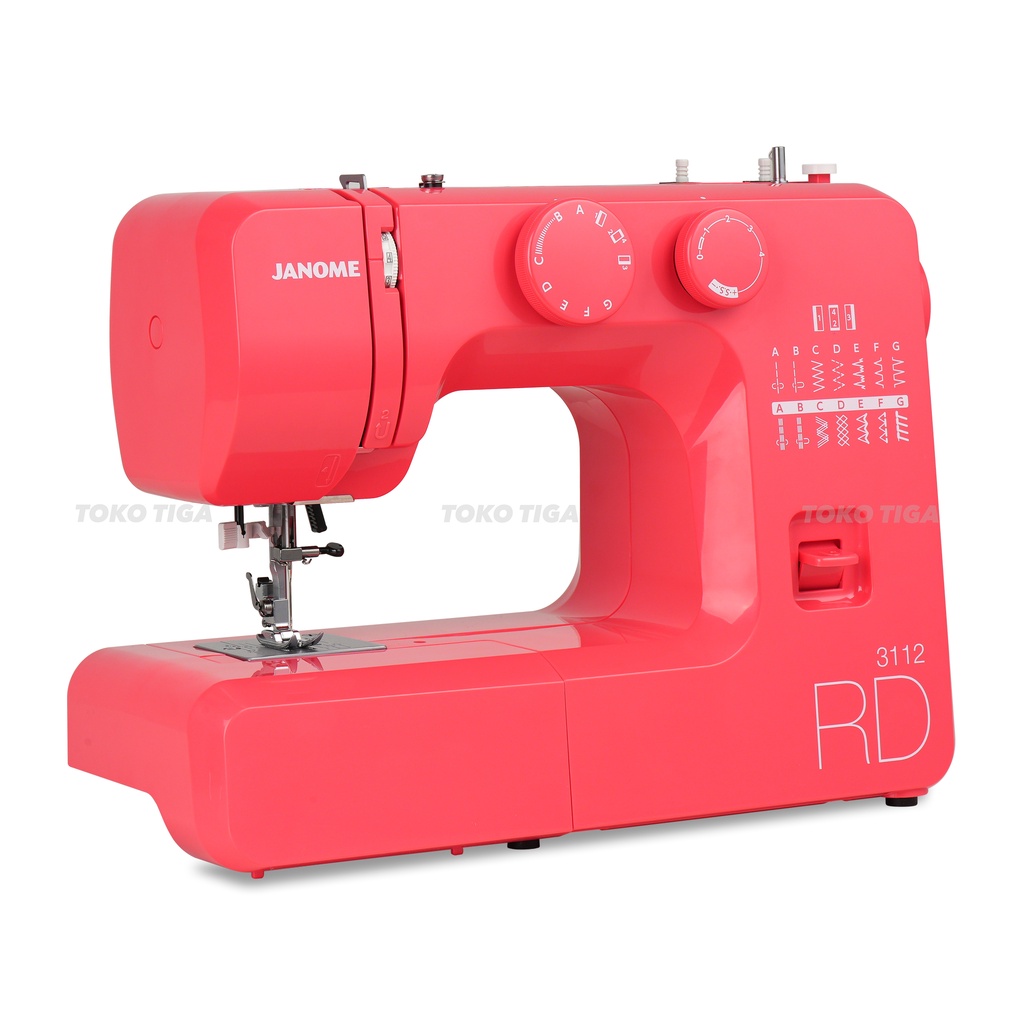 Mesin Jahit JANOME 3112 Pink / Red / Green / NS311A Portable