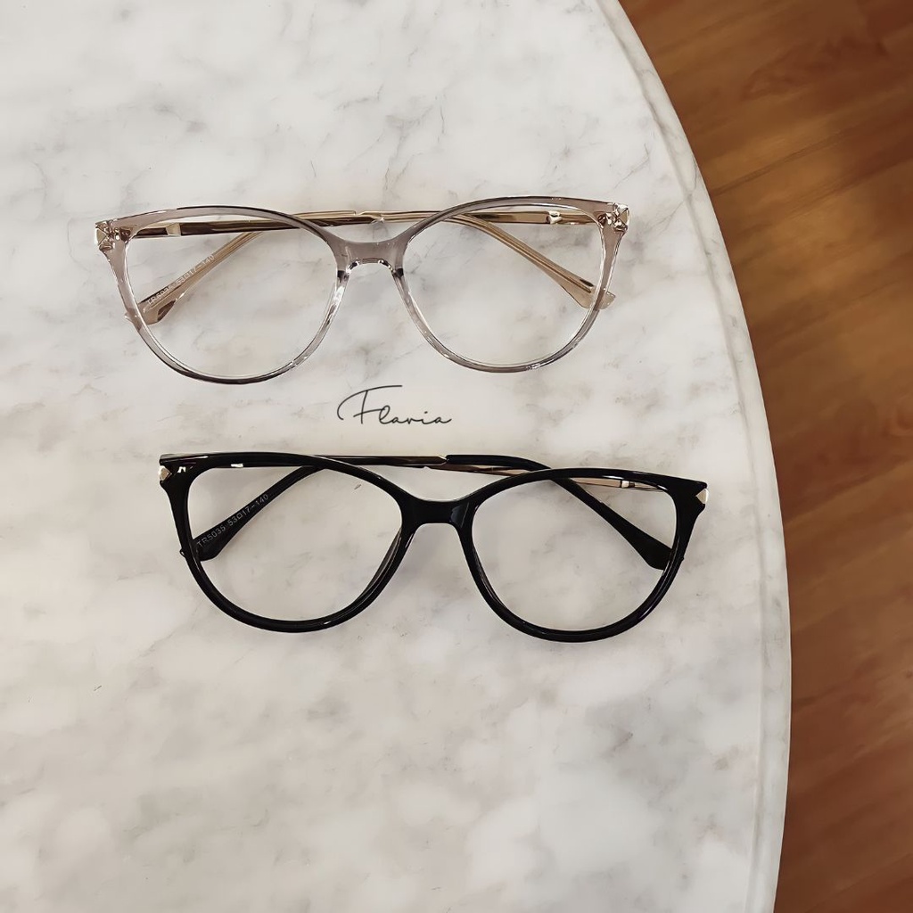 Flavia Eyewear - Kacamata Marilyn Cat Eye Acetat (custom minus, photochromic, blueray, bluechromic dan photobrown)