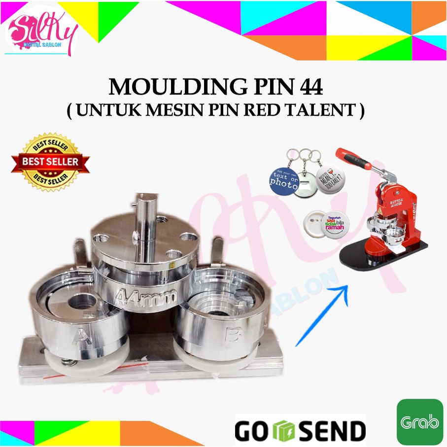 Moulding Mesin Pin Red Talent 32 mm, 44 mm, 58 mm, 75 mm