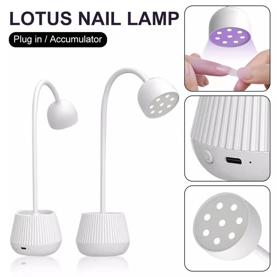 ￼LOTUS NAIL LED UV LAMP 24 WATT WIRELESS BENTUK LAMPU PENGERING KUTEK POLYGEL NAIL EXTENSION PENGERING KUTEK GEL