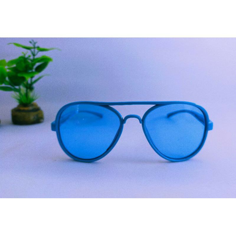 KACAMATA ANAK COWOK / Cewek model raybeen-Blue trans