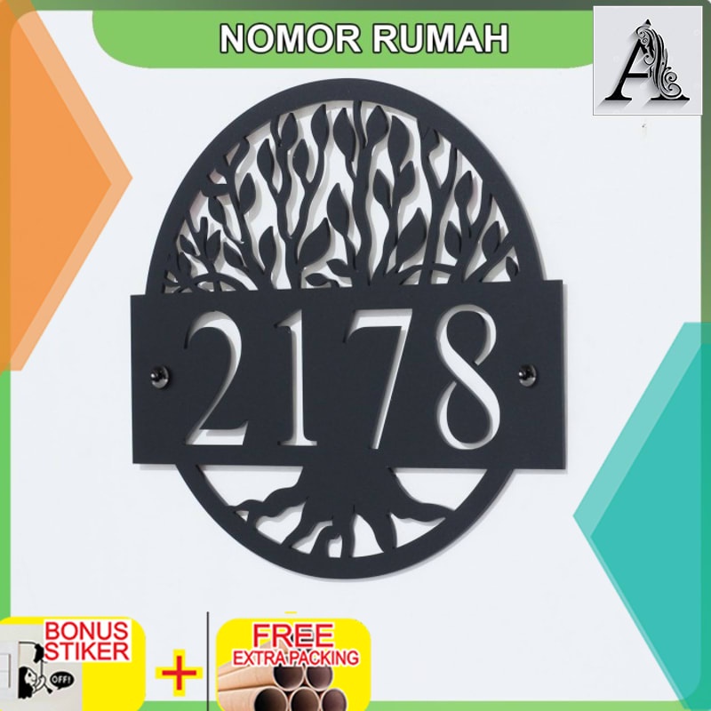 

Murah Nomor Rumah Akrilik Leaf Series 05