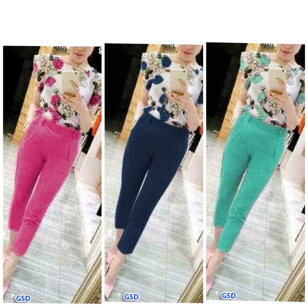 Setelan Puspa Bunga/set wanita/set celana wanita/setelan celana panjang/setelan blus panjang/setelan