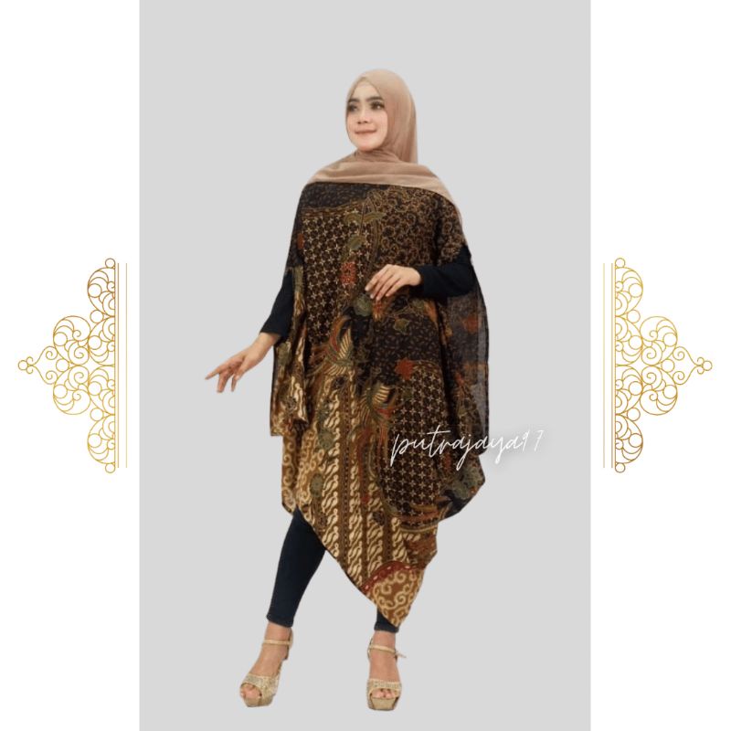 Kaftan Batik Wanita Kaftan Kondangan Baju Kondangan Wanita Batik Modern CENDRA 24