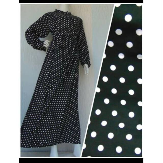 READY GAMIS KATUN JEPANG ORI BAHAN NYAMAN CANTIK MOTIF POLKA DAN DOTI