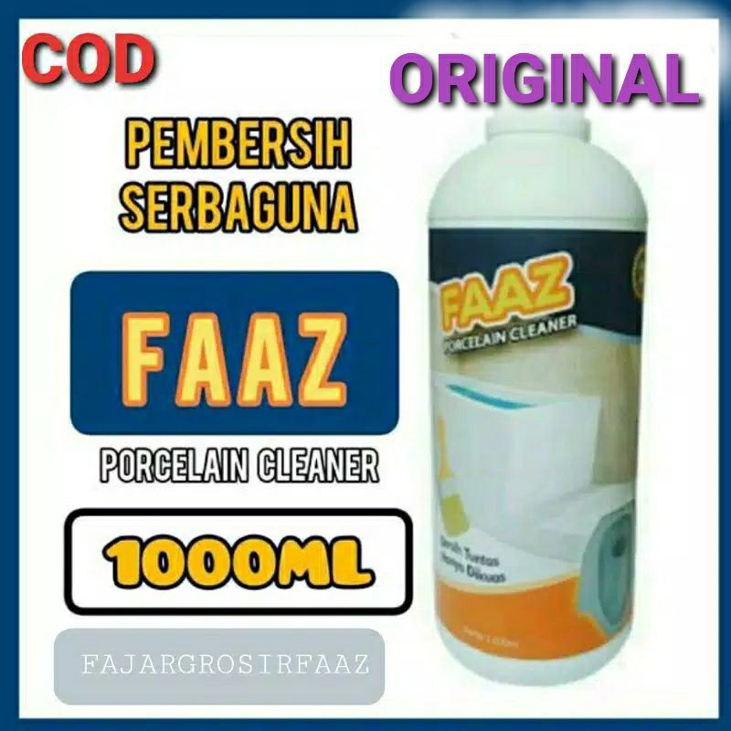 Faaz Pembersih Porcelain Cleaner Pembersih Keramik Lantai Kamar Mandi Faaz 1000ml Faaz Cleaner