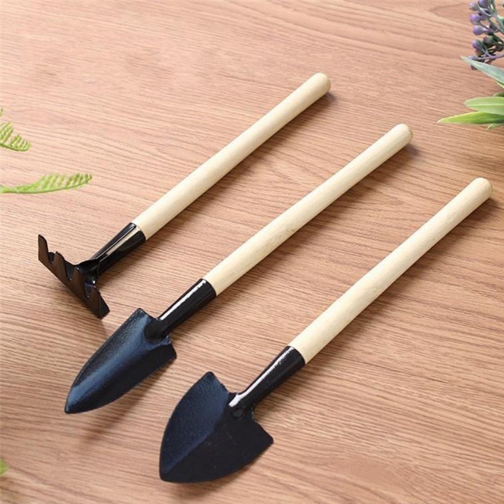 Sekop Tanaman Isi 3 Bibik Bunga Alat Berkebun Mini Set 3 in 1 Garden Tool FEFARM