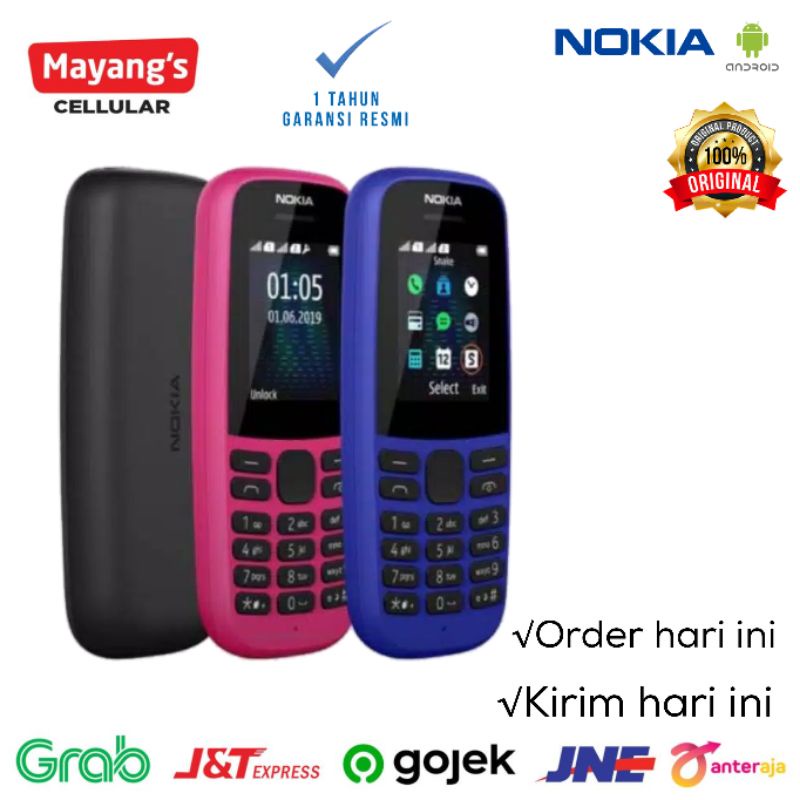 Nokia 105 (2019) HP NOKIA 105 JADUL DUAL SIM NEW garansi resmi nokia indonesia-1