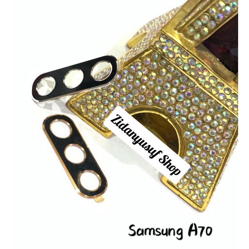 KACA KAMERA LENSA KAMERA BELAKANG SAMSUNG A70 KACA KAMERA PLUS RING KAMERA