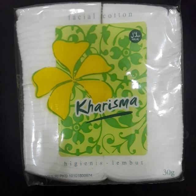 Kapas kotak perawatan wajah kharisma 30gr 45gr per pcs /lusin