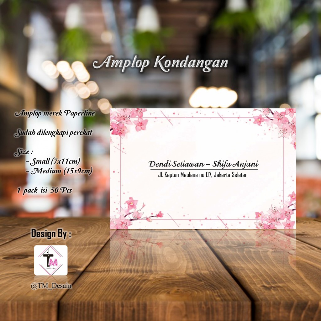 

isi 50 pcs Kode C35 - Amplop Kondangan / Amplop Desain / Amplop Nama - @TM_Desain