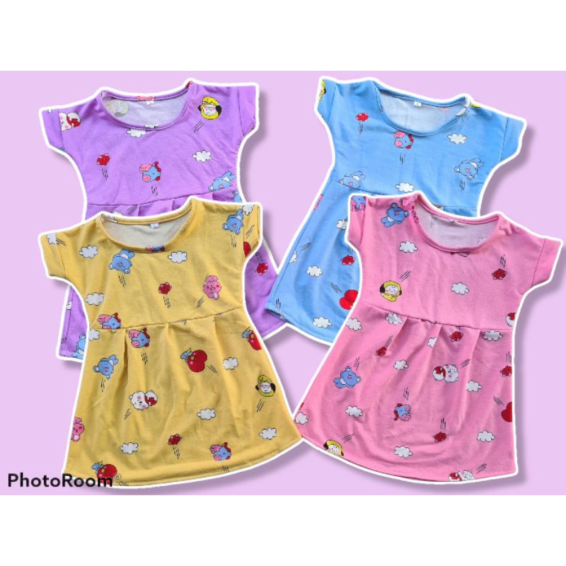 Dress Anak Murah Perempuan Dress Babyterry BTS SERIES 6 bulan - 3 Tahun