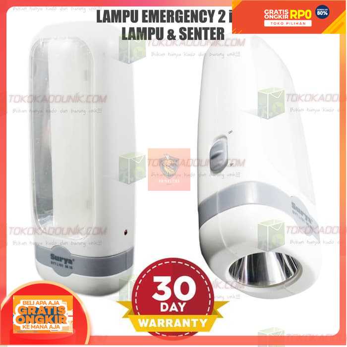 Senter Lampu Emergency 2 In 1 Lampu LED Darurat