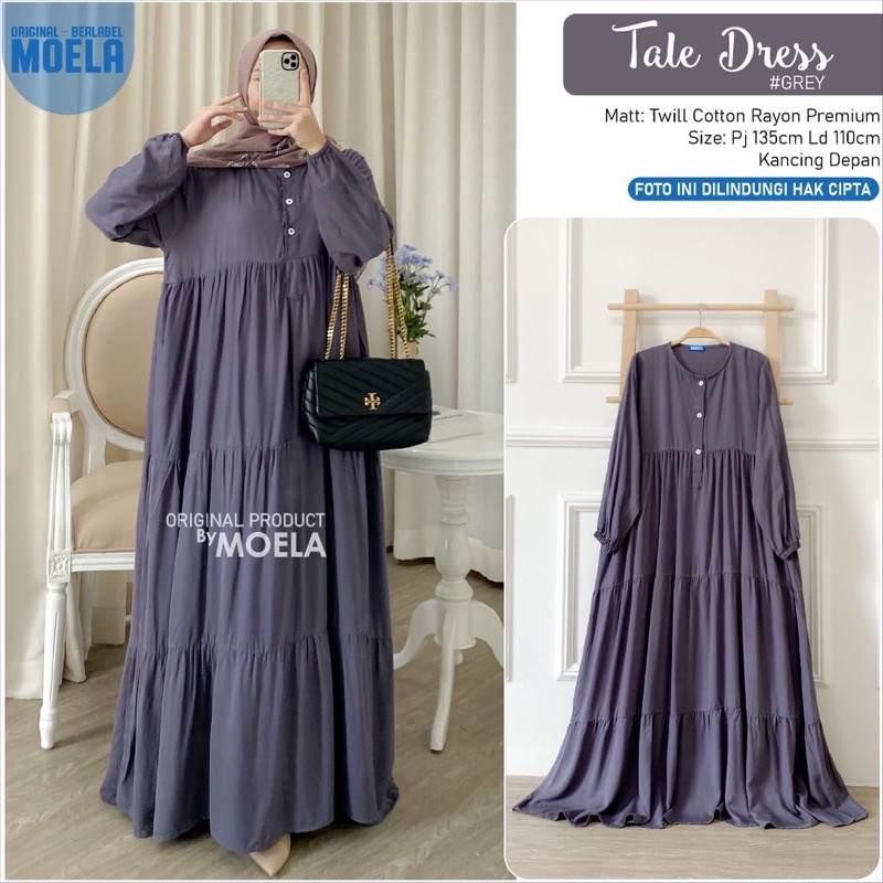 TALE DRESS BY MOELA | GAMIS POLOS RAYON | DRESS PREMIUM
