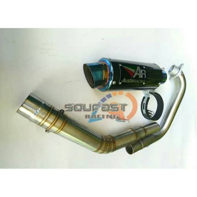 fullsystem Knalpot  Racing R15 v3 R15 v2 CBR 150 cb 150 xabre vixion gsx 150 Austin Racing carbon
