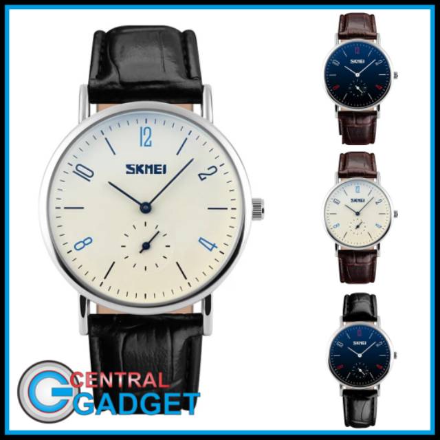 [CENTRAL GADGET] Jam Tangan Pria Wanita Analog Jam Tangan Couple Kulit Original SKMEI 9120
