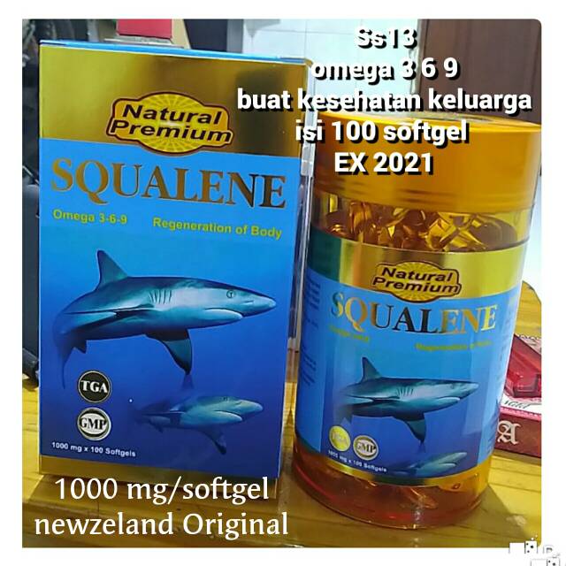 Omega 3 6 9/omega 369/minyak ikan omega-Squalene omega 369 original