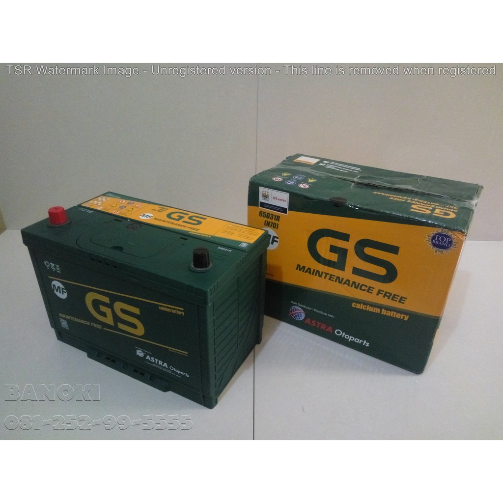 Aki mobil Gs maintenence free N70